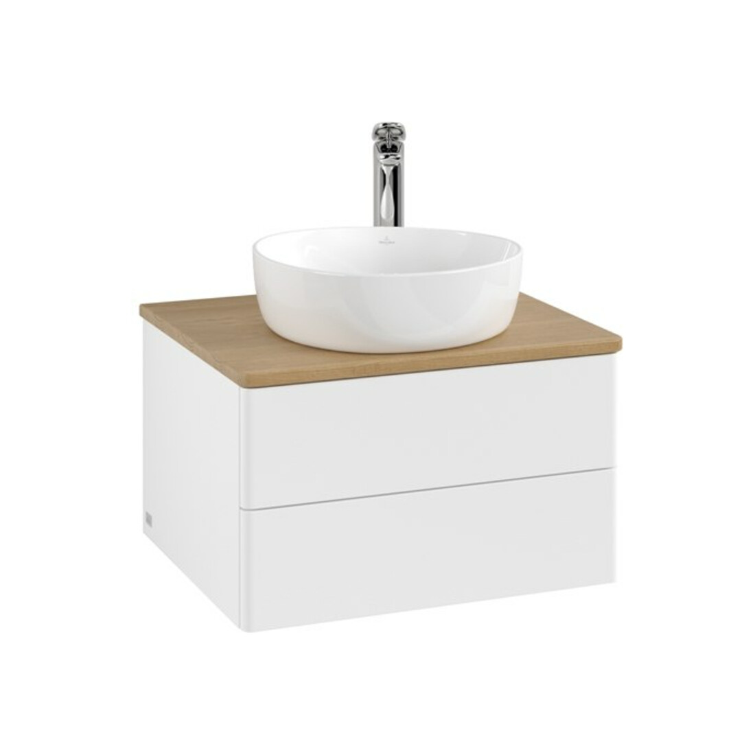 V&B Meuble sous lavabo sans structure de façade Antao 60x36x50cm, HL, WBP hon. Oa, blanc avec laque
