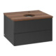 V&B Meuble sous-lavabo sans structure de façade Antao 60x36x50cm, HL, WBP w. wal, bla m Lac