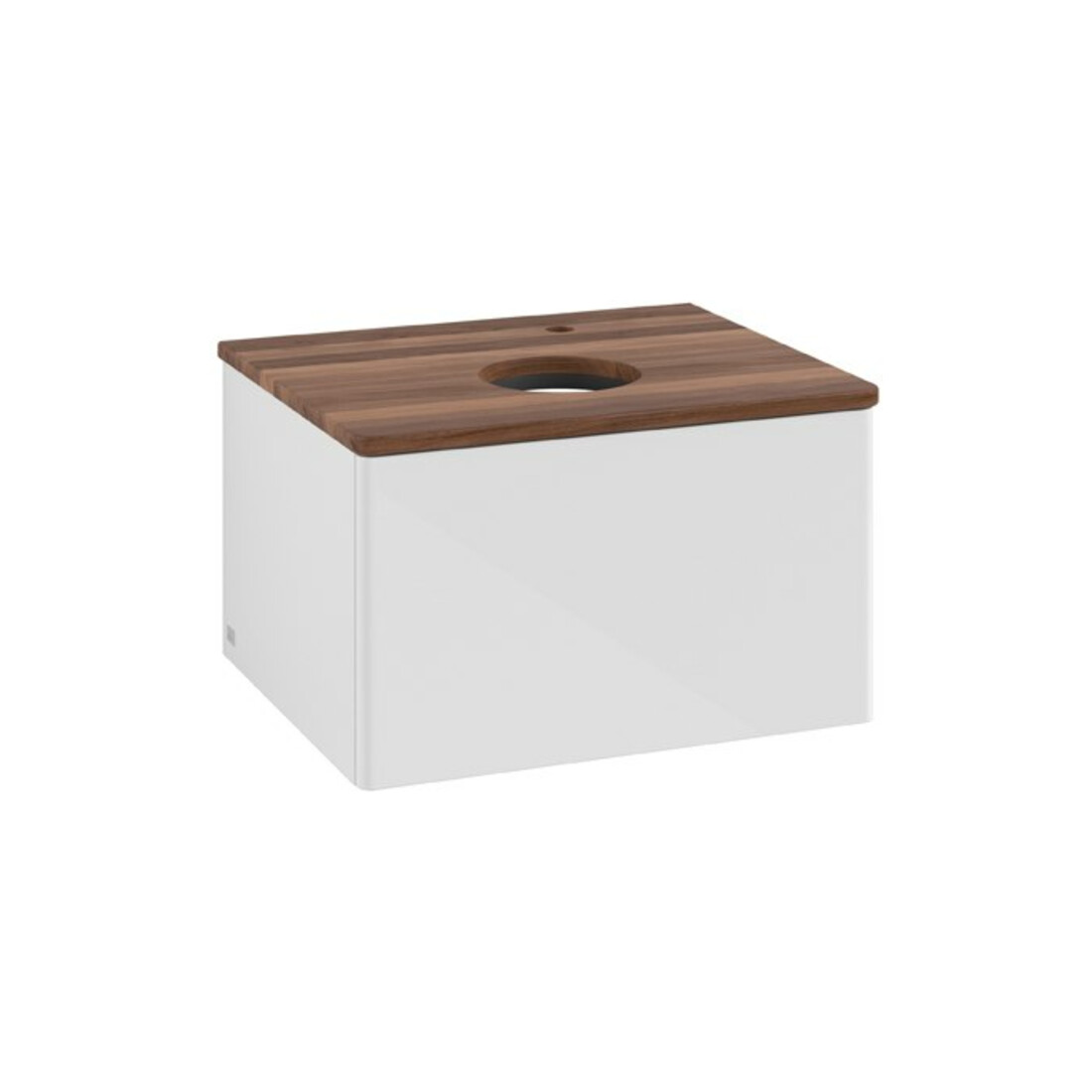 V&B Meuble sous lavabo sans structure de façade Antao 60x36x50cm, HL, WBP w. wal, blanc brillant Lac