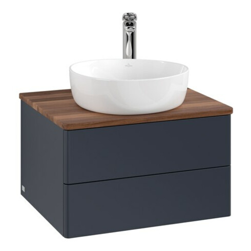 V&B Meuble sous lavabo sans structure de façade Antao 60x36x50cm, HL, WBP w. wal, md bl. m Lac