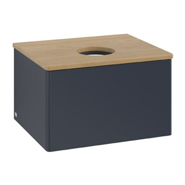 V&B Meuble sous lavabo sans structure de façade Antao 60x36x50cm, WBP chêne hon. Oa, md bl. m Lac