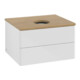 V&B Meuble sous lavabo sans structure de façade Antao 60x36x50cm, WBP hon. Oa, blanc brillant Lac-3