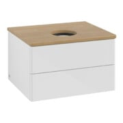 V&B Meuble sous lavabo sans structure de façade Antao 60x36x50cm, WBP hon. Oa, blanc brillant Lac-3