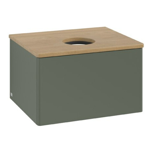 V&B Meuble sous lavabo sans structure de façade Antao 60x36x50cm, WBP hon. Oa, lea gre. m Lac