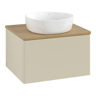 V&B Meuble sous lavabo sans structure de façade Antao 60x36x50cm, WBP hon. Oa, si Gr m Lac