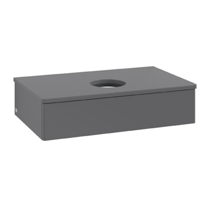 V&B Meuble sous lavabo sans structure de façade Antao 80x19x50 cm, WBP Laqué, Anthracite m Laqué