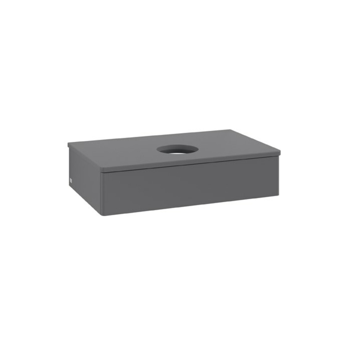 V&B Meuble sous lavabo sans structure de façade Antao 80x19x50 cm, WBP Laqué, Anthracite m Laqué