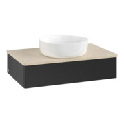 V&B Meuble sous lavabo sans structure de façade Antao 80x19x50cm, couleur WBP botti., bleu mat