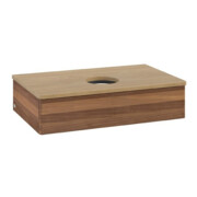 V&B Meuble sous lavabo sans structure de façade Antao 80x19x50cm, couleur WBP hon. Oa, noyer w.