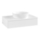V&B Meuble sous lavabo sans structure de façade Antao 80x19x50cm, couleur WBP Lac, blanc laqué-1
