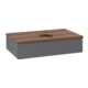 V&B Meuble sous-lavabo sans structure de façade Antao 80x19x50cm, H I P, WBP w wa, Anthracite m Lac-1