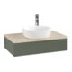 V&B Meuble sous lavabo sans structure de façade Antao 80x19x50cm, HL, WBP botti., le g. m Lac-4