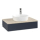 V&B Meuble sous lavabo sans structure de façade Antao 80x19x50cm, HL, WBP botti., md bl. m Lac-1