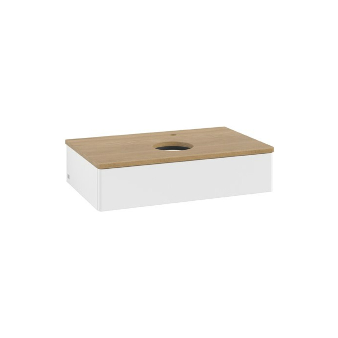 V&B Meuble sous lavabo sans structure de façade Antao 80x19x50cm, HL, WBP hon. Oa, blanc avec Lac