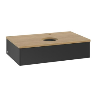 V&B Meuble sous lavabo sans structure de façade Antao 80x19x50cm, HL, WBP hon. Oa, bleu m Lac
