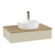 V&B Meuble sous lavabo sans structure de façade Antao 80x19x50cm, HL, WBP hon. Oa, si Gr m Lac-3