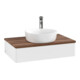 V&B Meuble sous lavabo sans structure de façade Antao 80x19x50cm, HL, WBP w. wal, bl. m Lac-3