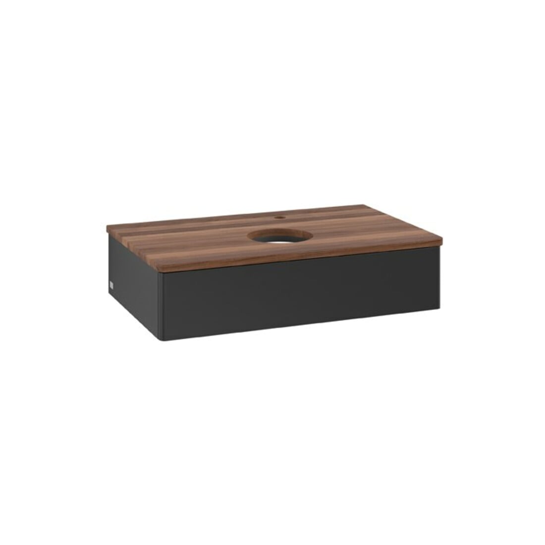 V&B Meuble sous lavabo sans structure de façade Antao 80x19x50cm, HL, WBP w. wal, bla m Lac