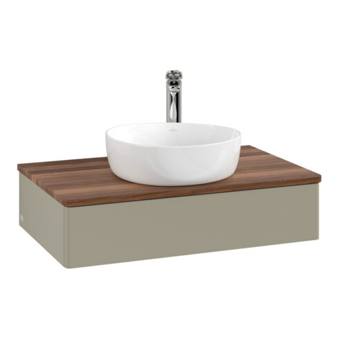 V&B Meuble sous lavabo sans structure de façade Antao 80x19x50cm, HL, WBP w. wal, st. Gr m Lac