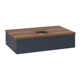 V&B Meuble sous lavabo sans structure de façade Antao 80x19x50cm, WBP w. wal, md bl. m Lac
