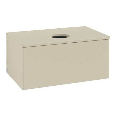 V&B Meuble sous-lavabo sans structure de façade Antao 80x36x50 cm, couleur WBP Lac, si Gr m Lac