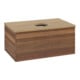 V&B Meuble sous-lavabo sans structure de façade Antao 80x36x50 cm, couleur WBP miel, noyer-3