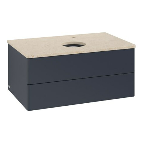 V&B Meuble sous lavabo sans structure de façade Antao 80x36x50 cm, HL, WBP botti., md bl. m Lac