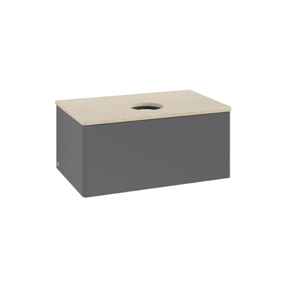 V&B Meuble sous lavabo sans structure de façade Antao 80x36x50 cm, WBP botti., Anthracite m Lac