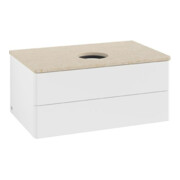 V&B Meuble sous-lavabo sans structure de façade Antao 80x36x50cm, couleur WBP botti, blanc mat