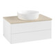 V&B Meuble sous-lavabo sans structure de façade Antao 80x36x50cm, couleur WBP botti, blanc mat-3