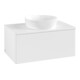 V&B Meuble sous lavabo sans structure de façade Antao 80x36x50cm, couleur WBP Lac, blanc laqué-1