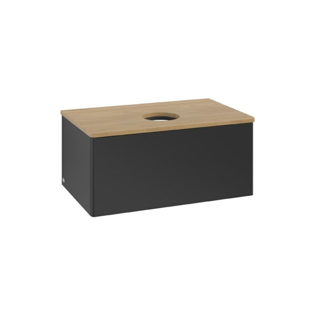 V&B Meuble sous lavabo sans structure de façade Antao 80x36x50cm, couleur WBP miel Oa, bleu m Lac