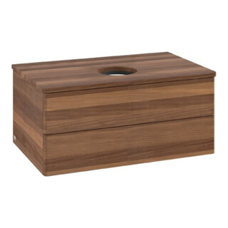 V&B Meuble sous-lavabo sans structure de façade Antao 80x36x50cm, couleur WBP noyer