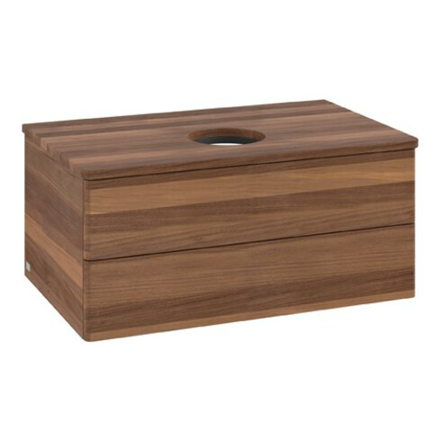 V&B Meuble sous-lavabo sans structure de façade Antao 80x36x50cm, couleur WBP noyer
