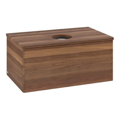 V&B Meuble sous-lavabo sans structure de façade Antao 80x36x50cm, couleur WBP w. noyer