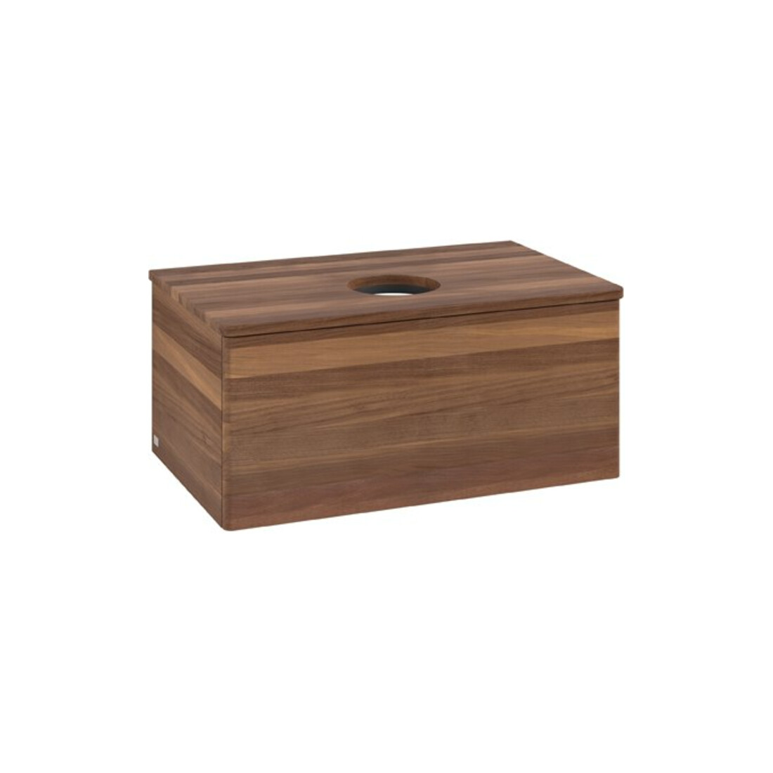 V&B Meuble sous-lavabo sans structure de façade Antao 80x36x50cm, couleur WBP w. noyer