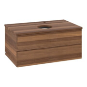 V&B Meuble sous lavabo sans structure de façade Antao 80x36x50cm, HL, couleur WBP w. wal, w. wal