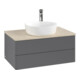V&B Meuble sous lavabo sans structure de façade Antao 80x36x50cm, HL, WBP botti., A m Lac-1