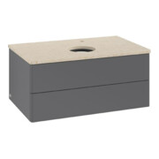 V&B Meuble sous lavabo sans structure de façade Antao 80x36x50cm, HL, WBP botti., A m Lac-3