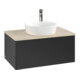 V&B Meuble sous lavabo sans structure de façade Antao 80x36x50cm, HL, WBP botti., bleu m Lac-3