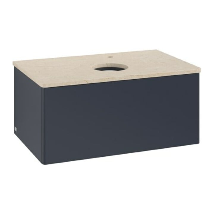 V&B Meuble sous lavabo sans structure de façade Antao 80x36x50cm, HL, WBP botti., md bl. m Lac