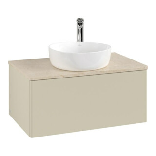V&B Meuble sous lavabo sans structure de façade Antao 80x36x50cm, HL, WBP botti., si Gr m Lac