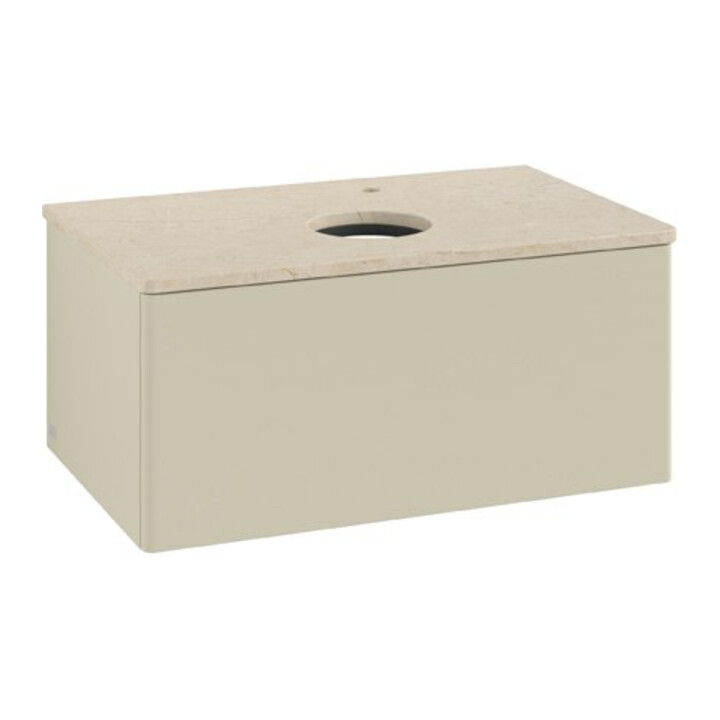 V&B Meuble sous lavabo sans structure de façade Antao 80x36x50cm, HL, WBP botti., si Gr m Lac