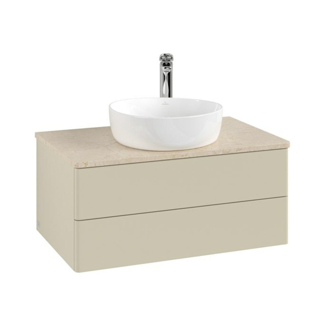V&B Meuble sous lavabo sans structure de façade Antao 80x36x50cm, HL, WBP botti., si Gr m Lac