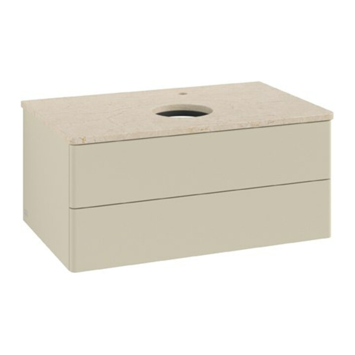V&B Meuble sous lavabo sans structure de façade Antao 80x36x50cm, HL, WBP botti., si Gr m Lac