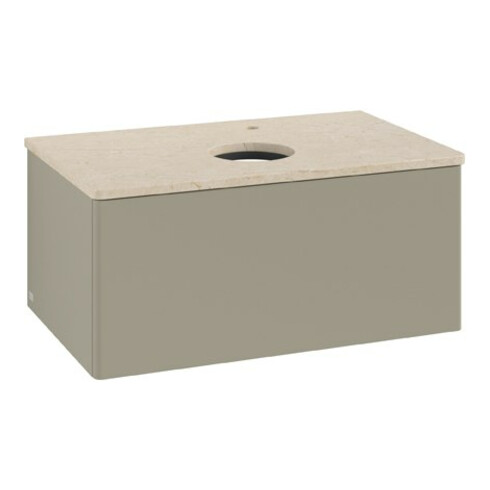 V&B Meuble sous lavabo sans structure de façade Antao 80x36x50cm, HL, WBP botti., st. Gr m Lac