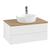 V&B Meuble sous lavabo sans structure de façade Antao 80x36x50cm, HL, WBP hon. Oa, blanc mat Lac