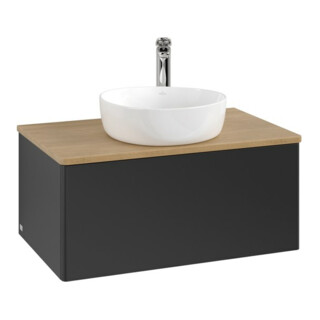 V&B Meuble sous lavabo sans structure de façade Antao 80x36x50cm, HL, WBP hon. Oa, bleu m Lac