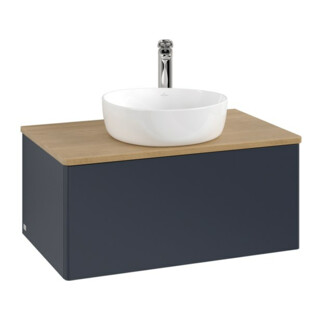 V&B Meuble sous lavabo sans structure de façade Antao 80x36x50cm, HL, WBP hon. Oa, md b m Lac