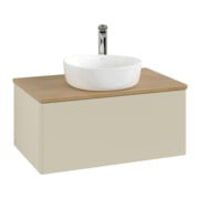 V&B Meuble sous lavabo sans structure de façade Antao 80x36x50cm, HL, WBP hon. Oa, si Gr m Lac-3
